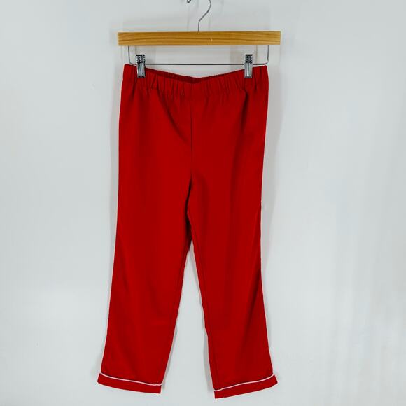 The Beaufort Bonnet Co. Kids Red Elastic Waist Pull-On Pajama Pants Size 12 - Picture 1 of 5